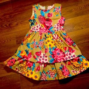 Floral tiered dress by Kling. Size small